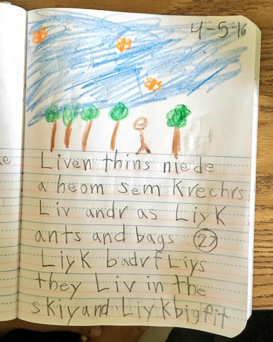 MrsLanhamSDGVA's tweet photo. #PowerWriting in #Kindergarten #ContentAreaWriting #science #writing #fluency @SanDiegoAreaWP @CWP @writingproject https://t.co/kFM8hi3ZzQ