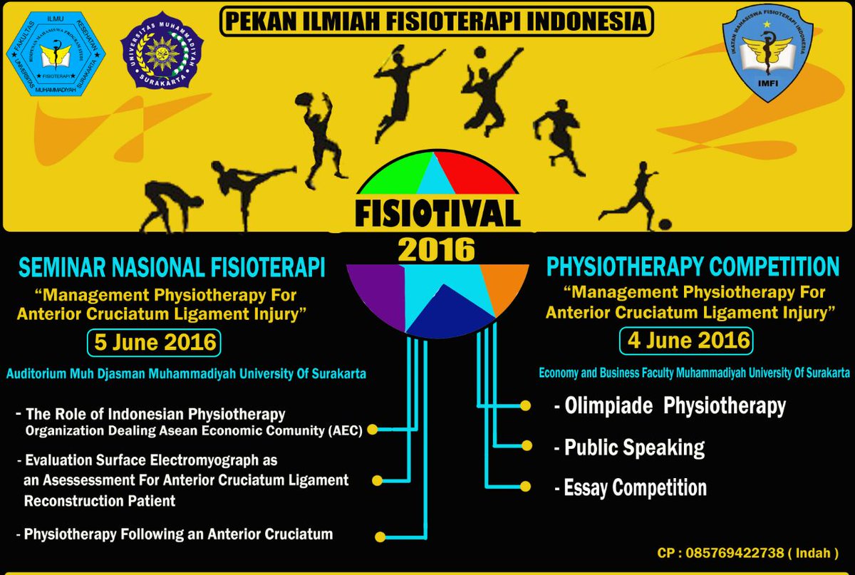 FISIOTIVAL ke 9 yg di selenggarakan Universitas Muhammadiyah Surakarta didukung &amp; bekerja sama dengan IMFI 🙌🙌