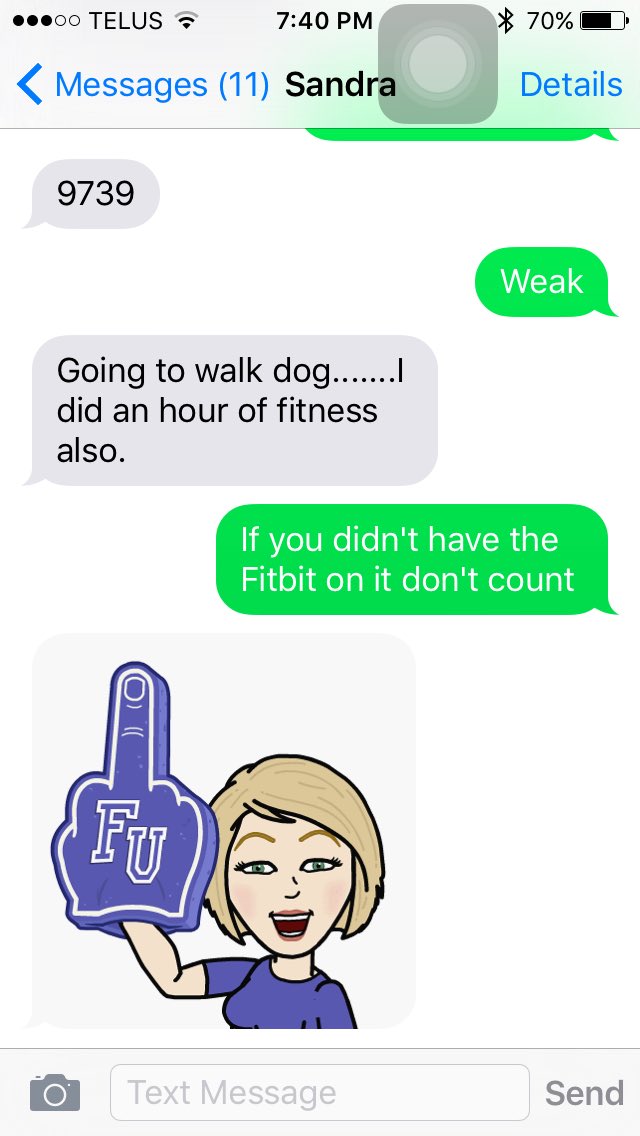 maddyymitchell's tweet photo. Nothing wrong with a little friendly competition for steps right mom? https://t.co/0OEGHXQMHw