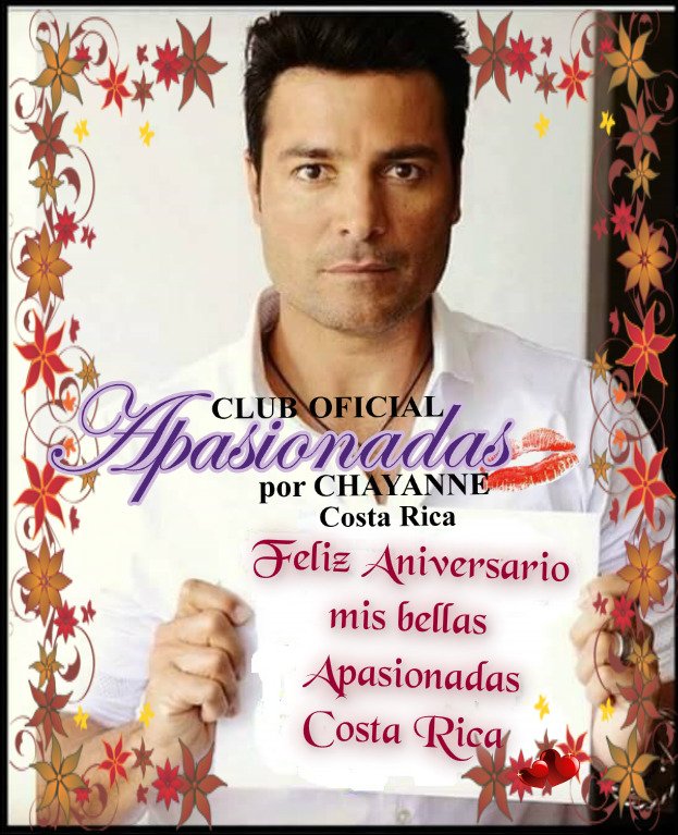 ApasionadasCR's tweet photo. @YouTube @CHAYANNEMUSIC @sanpagonval https://t.co/UGm3bC1nyx