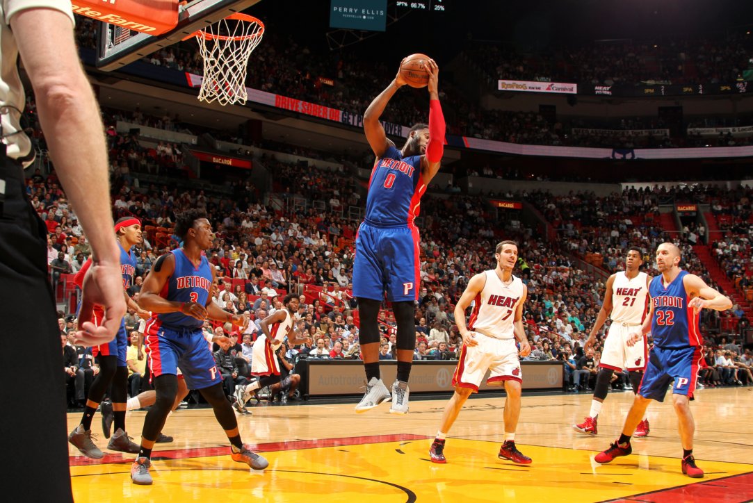 DetroitPistons's tweet photo. Andre with his 65th double-double of the season tonight. https://t.co/RRiiFTyurT