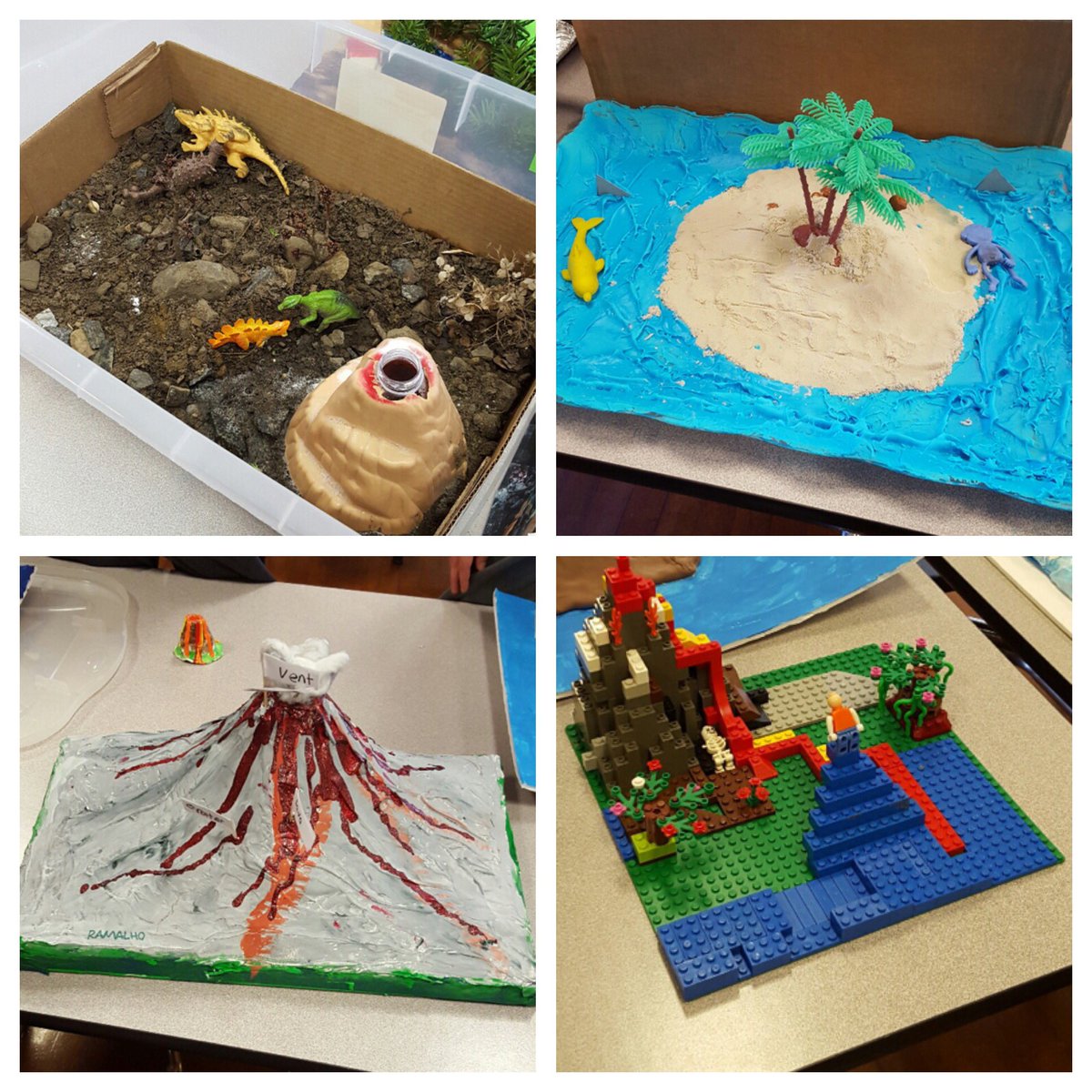 SpringfieldDist's tweet photo. Grade 2 students showed off their incredible landform projects today! Great job by all! #stwps https://t.co/70YDTVtGG1