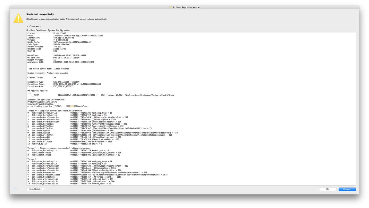 jakesxcode's tweet image. Surprise! I still won’t navigate stack traces. Ever. Don’t even try. Seriously, don’t even try, it’s not worth it.