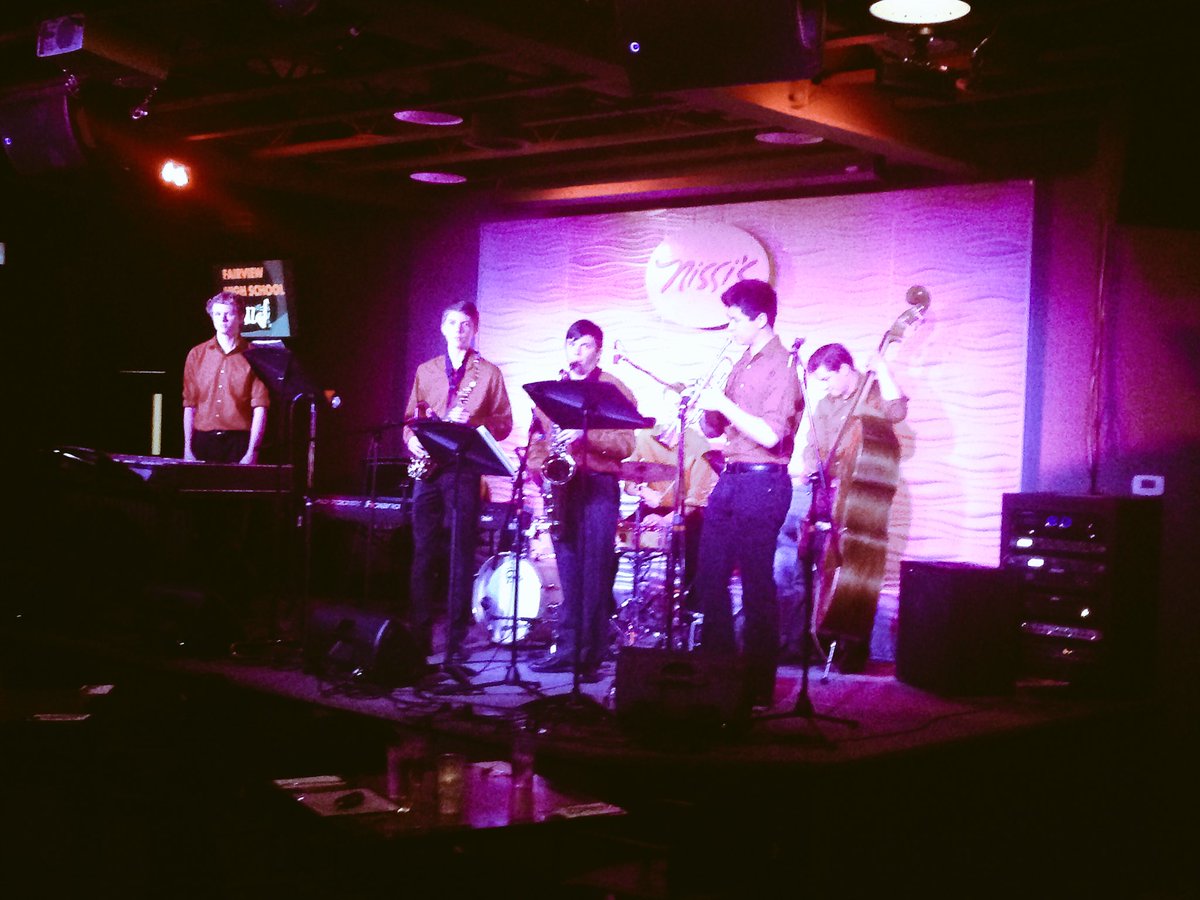 FHS #jazzcombo 2B @nissismusic playing the 2nd set tonight. #jazz #jazzband #band #Boulder #colorado #fairview