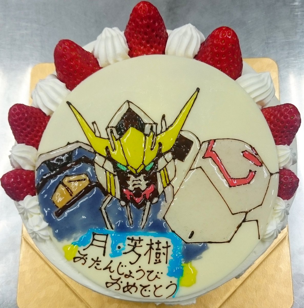 ট ইট র ショコラファン 新静岡セノバ ガンダム描いて下さい どの 作品の どの ガンダムがいいのかまで お客さんから聞き出すのが最初の仕事 鉄血のオルフェンズ ガンダムバルバトス イラストケーキ ショコラファン ガンダム コレじゃない