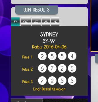 kode_mimpi's tweet photo. #Togel #Kodemimpi #Bandartogel #BandarOnline https://t.co/7JYY6RB2Tc
RESULT SYDNEY 6 APRIL. PROMO 10% DEPO PERTAMA https://t.co/ECQlOGQwC1