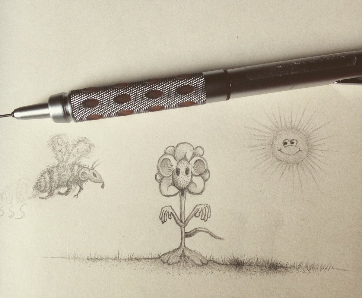 tyvesoben's tweet photo. About the #bees and the #flowers #signaturemouse #gardening #garden #graphite #monochrome #greyscale #illustration https://t.co/tb72CS4dG1