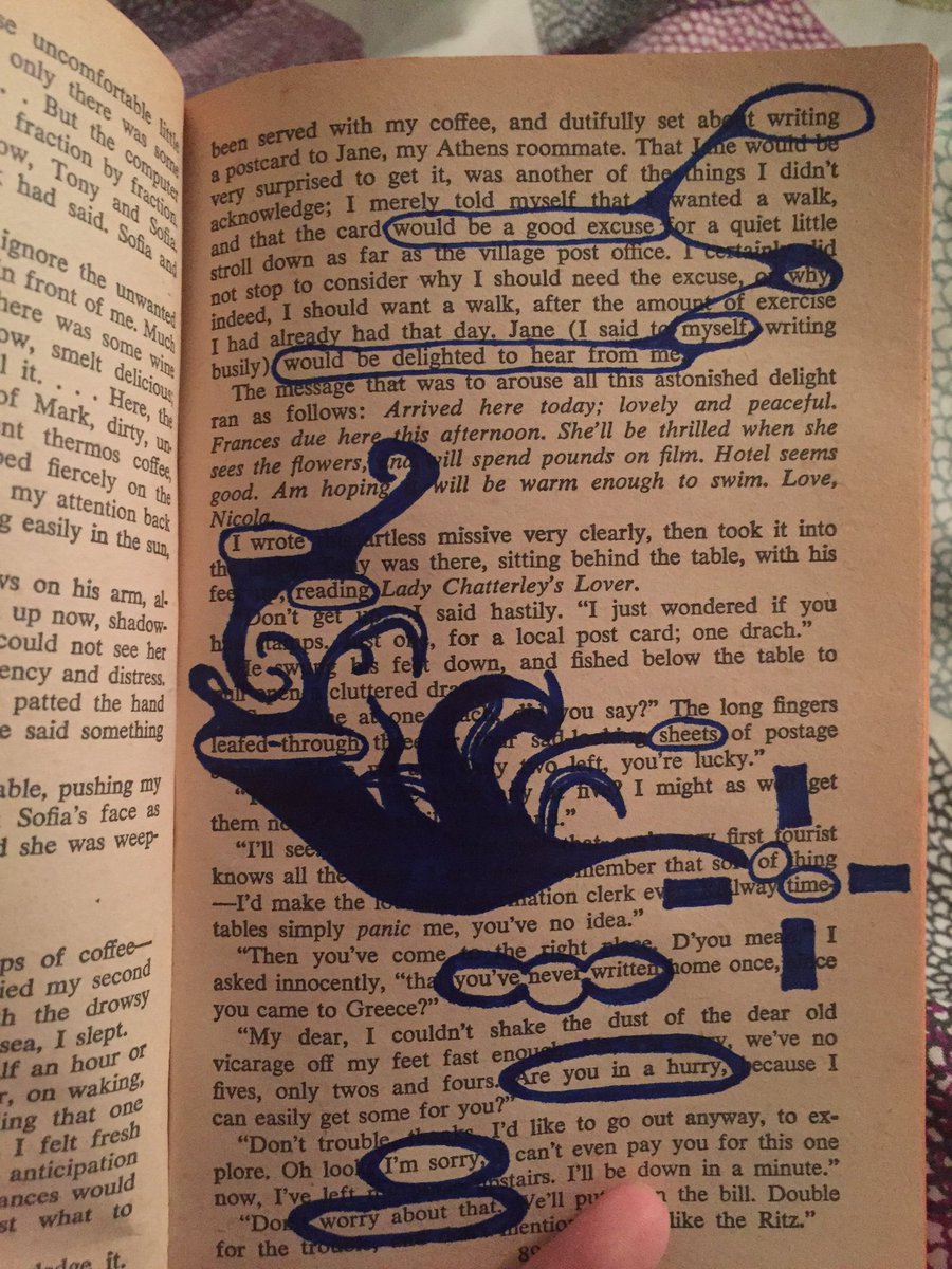 mshuhtanen's tweet photo. Late-night found (literacy) poetry π #ECSUEdStudentsRead @SussingOutBooks https://t.co/FutSrZREBf