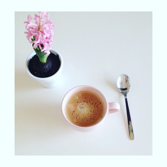 Buenos días!!! Happy Wednesday!!! 🌸☕️ #goodmorning #jacinto #morecoffee #ponfloresentuvida #happywednesday