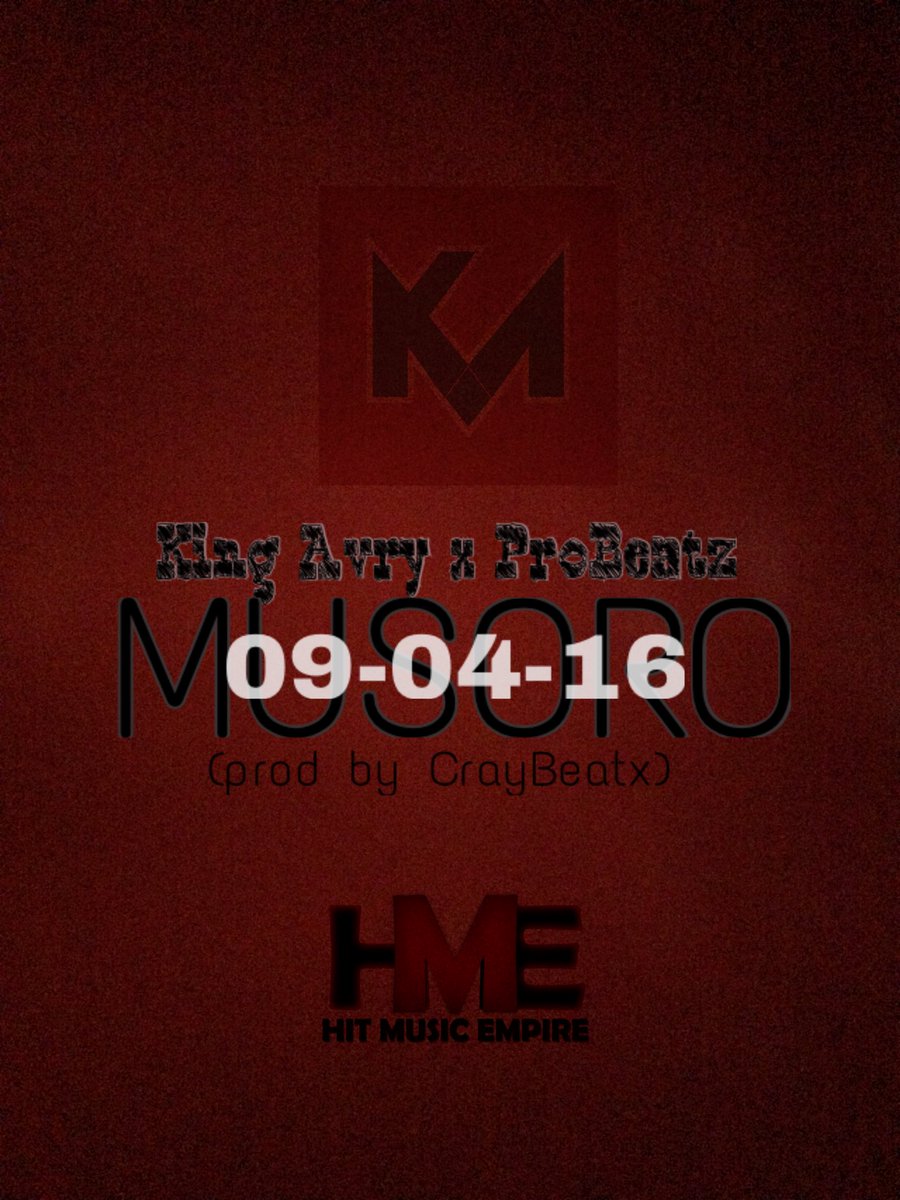 mudhutmusicza's tweet photo. #MUSORO drops on the 9th of April cc @King_Avry x @probeatznation #Hme @Cray_BeatxDingz https://t.co/IOjTHeBV7J