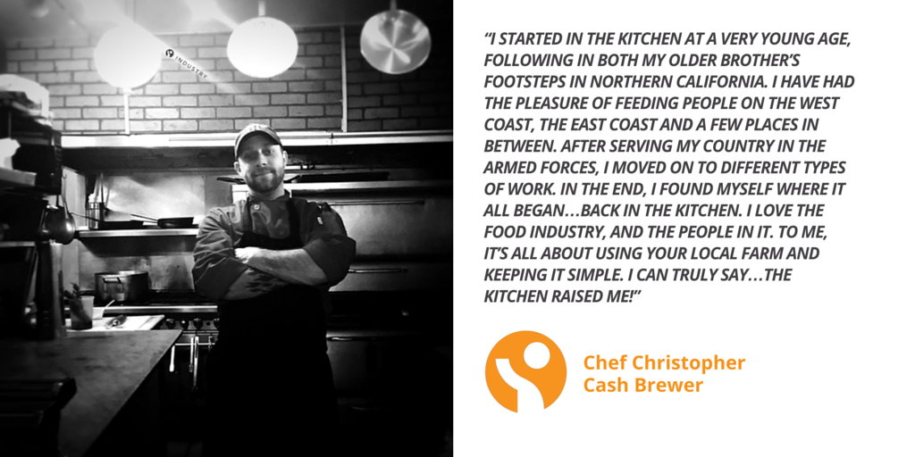 theindustry's tweet photo. Meet #IndustryInsider #chef Christopher Cash Brewer, chef at @CulinArtGroup in Upstate, NY #InspiredByPassion https://t.co/cFrIOLXX4y