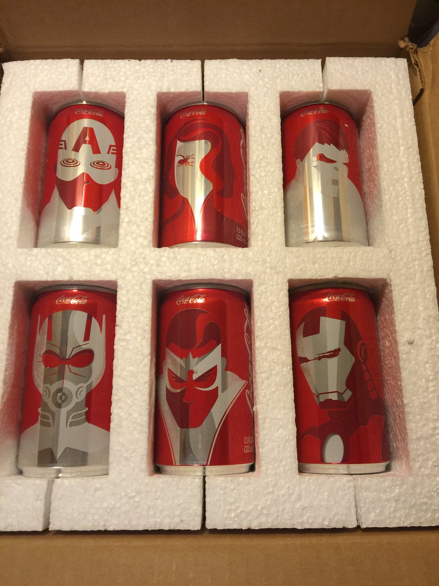 mizaditude's tweet photo. My marvel coke minis came today!!! Thank you!! #cokemini @PembertonLabs https://t.co/tam3zbYqyV