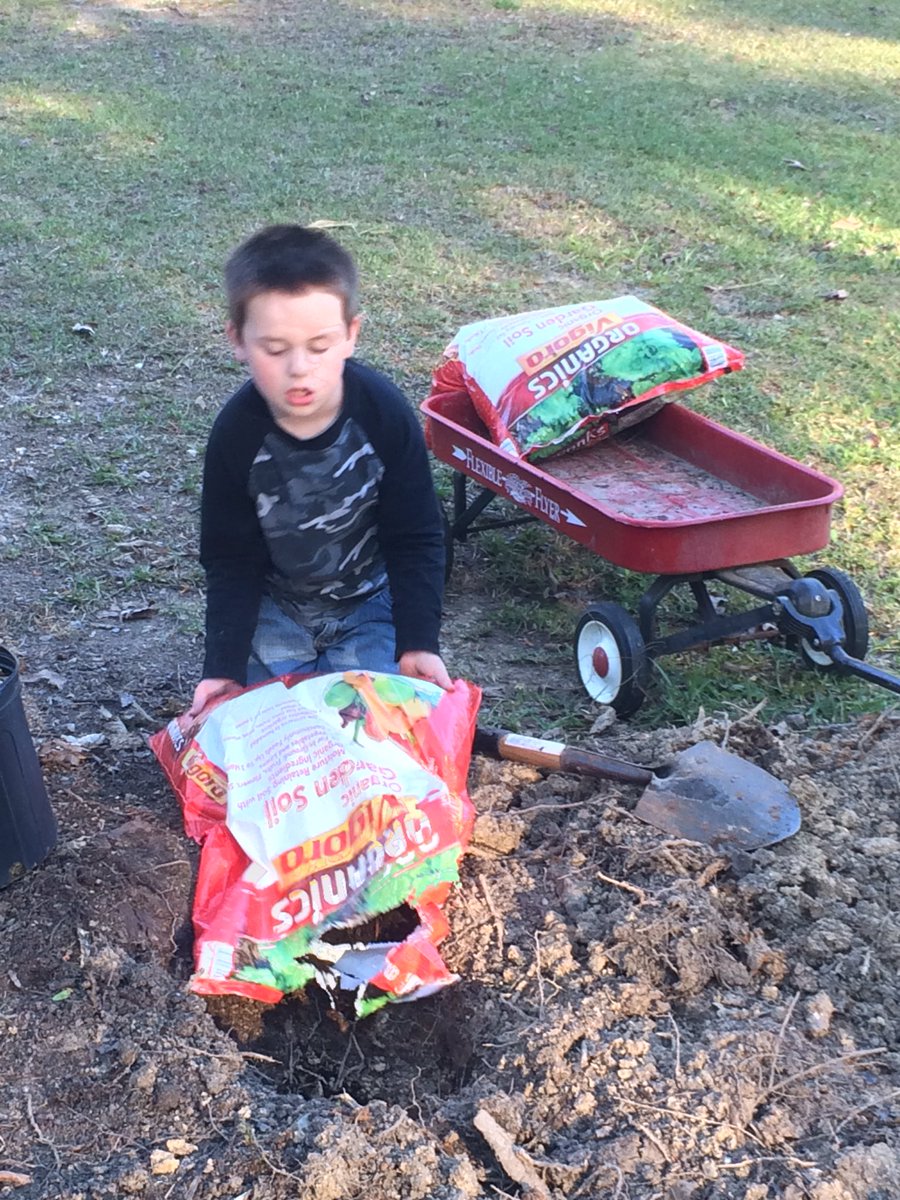 6thFerrell's tweet photo. @FHSWolves putting clubs to practice at home "I know I'm in the garden club mommy" @TCBOELearn https://t.co/RXEmrnnbmI