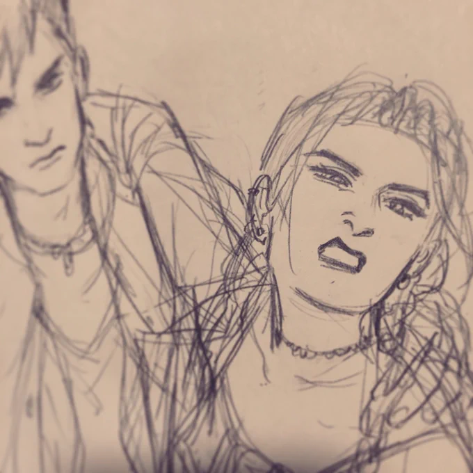 Random sketches between work 