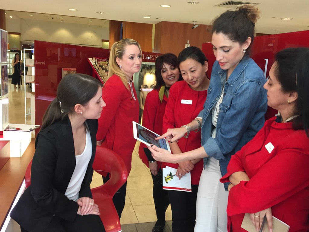 Great work <a href="/glamstapp/">GlamST</a> &amp; <a href="/agustinasartori/">Agustina Sartori</a>!! Clarins + GlamST is now live in #UnionSquare! Check it out! #SF :)