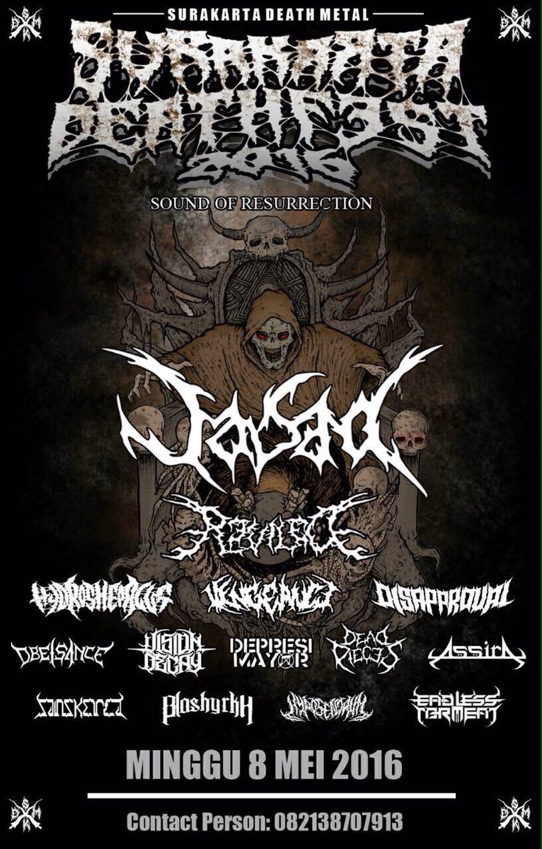 Jasad_bdm's tweet photo. Pasukan Karuhun Solo !!!
Kita akan bergoyang di SURAKARTA DEATHFEST 2016 | 08.05.2016

See You.... https://t.co/RouSGwvY0W