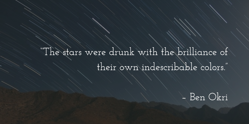 varnished_truth's tweet photo. “The stars were drunk with the brilliance of their own indescribable colors.” -Ben Okri
 
– Ben Okri https://t.co/yEr3a63WzU