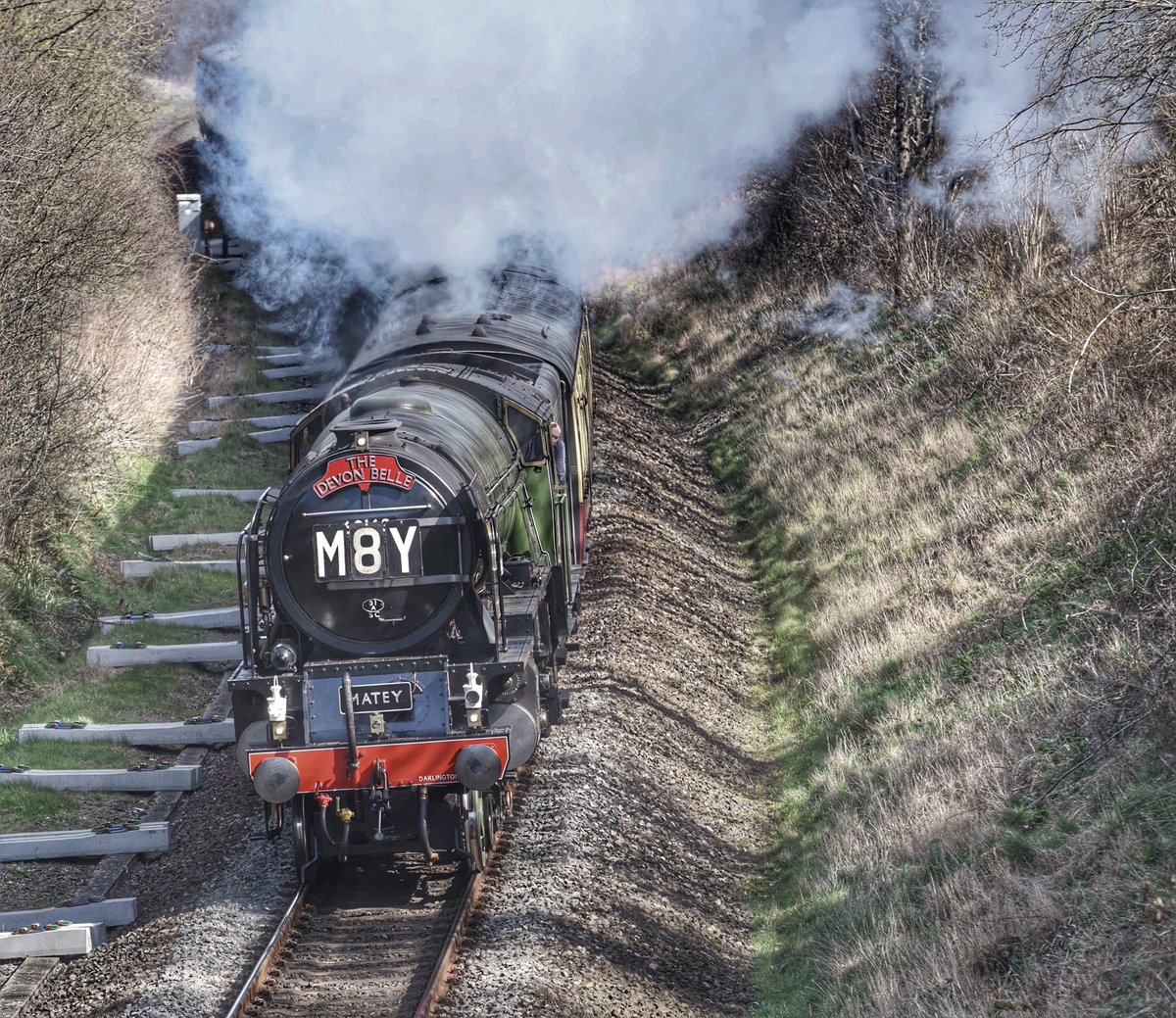 VortexImages's tweet photo. @60163_Tornado pictured between Yeovil & Crewkerne #somerset #devonbelle #steamtrain #photography #d750 https://t.co/1FRlf7g73n