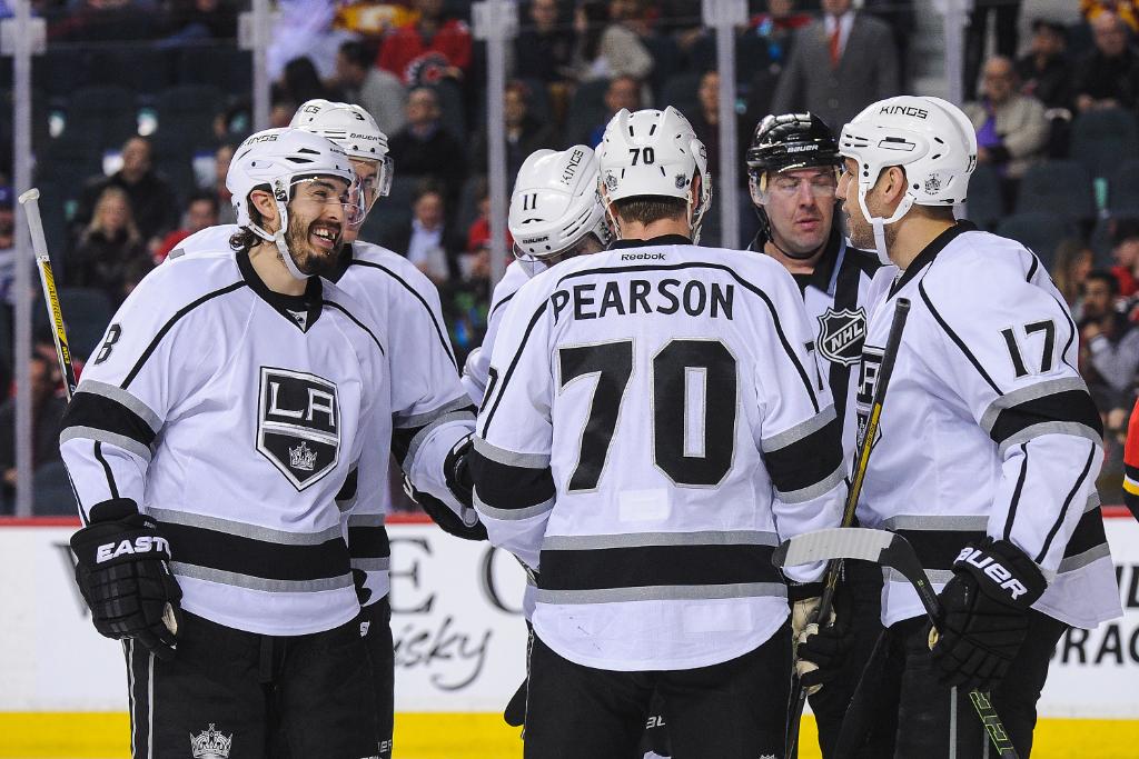 NHL's tweet image. FINAL (OT): @LAKings (5) - @NHLFlames (4)
Recap: s.nhl.com/6018BiAwQ
#LAKvsCGY