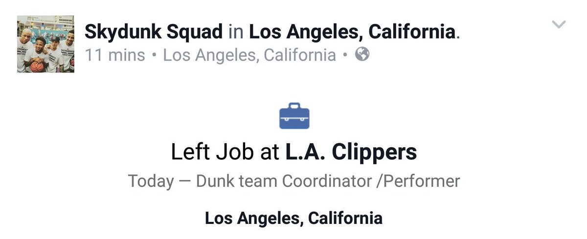 Skydunkdotcom's tweet photo. It was a great 5 seasons! Thank you LA. We still love our true fans in So Cal! ✌ @luvLAClippers @ClipsSection114 https://t.co/qCBURfM5UW