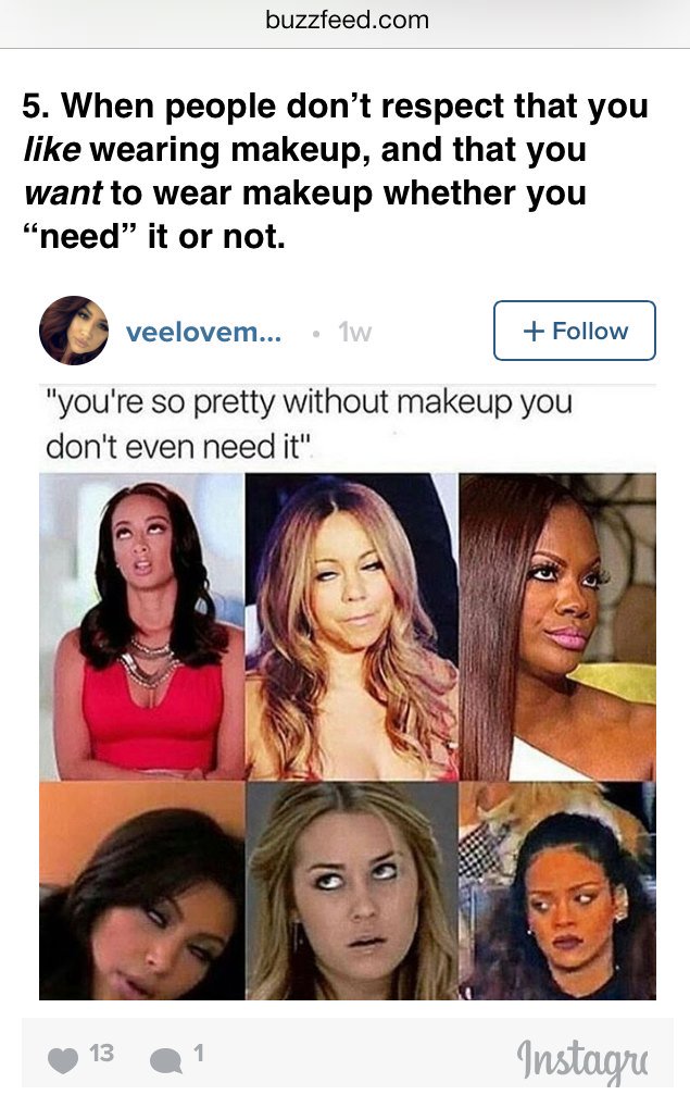 Sanlynna's tweet photo. I like wearing make-up! I say, do what makes you happy! https://t.co/NEweTPZPWq