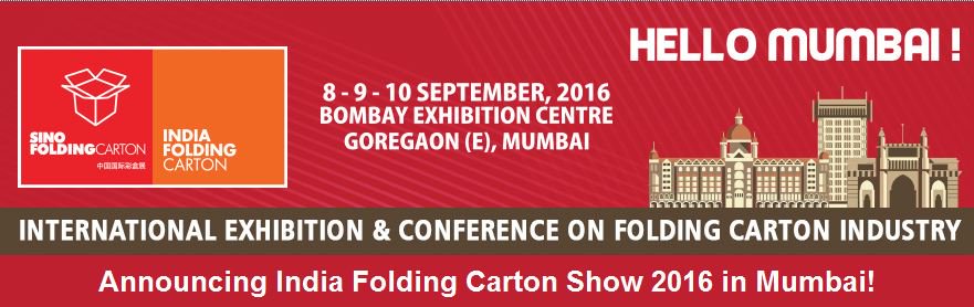 indiafolding's tweet photo. #Announcing @indiafolding in #Mumbai !
#IFC2016 #ICE2016 #carton #printing #paper #corrugation #foldingcarton https://t.co/3eCmmqIX3Y
