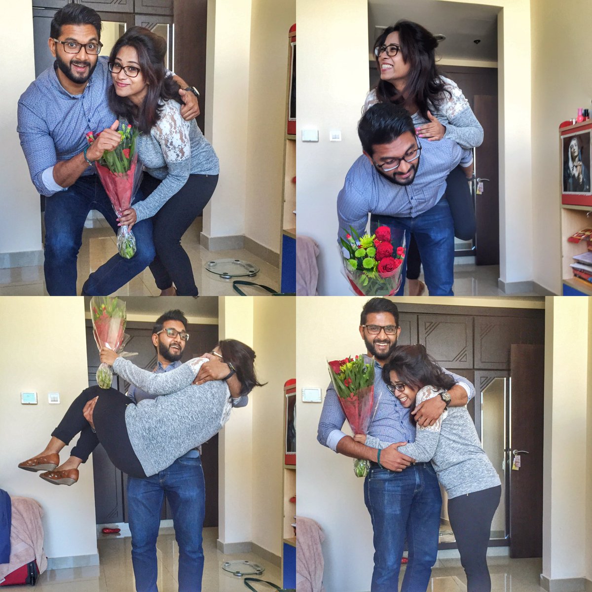 Tatianasilv01's tweet photo. It's been a great year of happiness, frolic and all things nice. Here's to many, many more to come #LifeWithHim 💓💐 https://t.co/4whUweWLRj