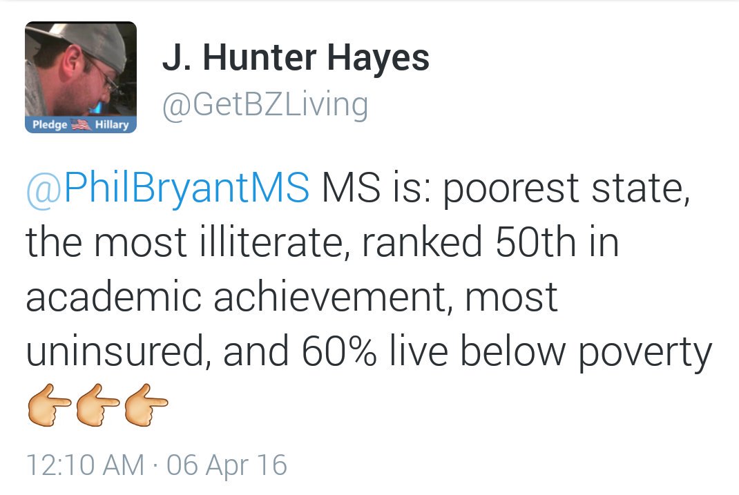 BamaJayHayes's tweet photo. @GOP @PhilBryantMS #Repeal #HB1523 #ReligiousFanatics #homophobes #LegislatingHate with #mississippilaw MY THOUGHTS👇 https://t.co/RJ9QnMsJUN