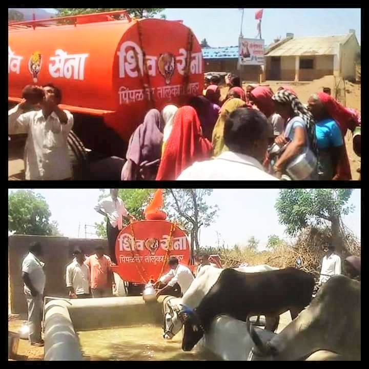 darryl_edison's tweet photo. Water tankers for the drought-hit areas of #Marathwada #Shivsena4U #Shivsena 
@AUThackeray @ANI_news @abpmajhatv https://t.co/h7BHEvYYsY