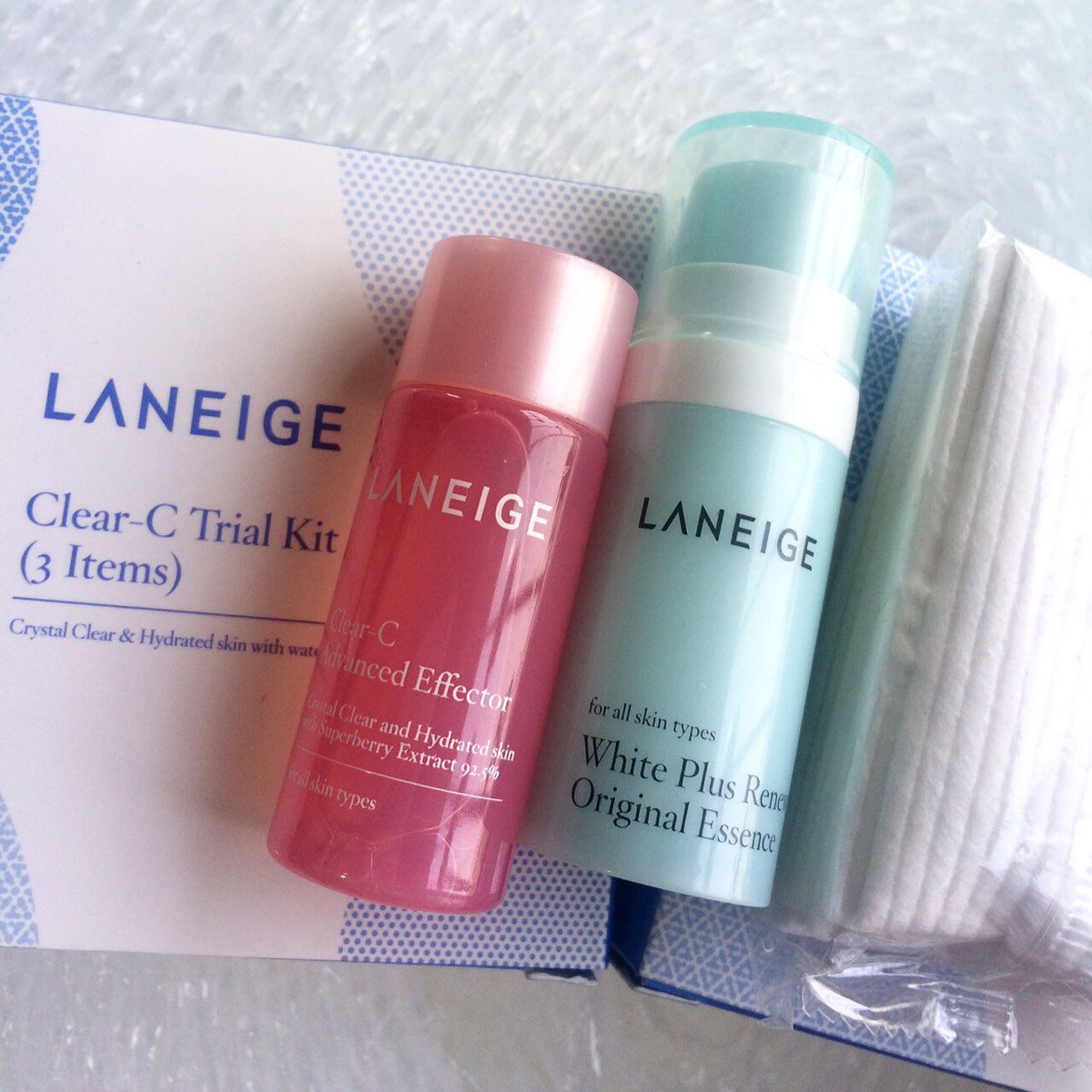 keshouhinmakeup's tweet photo. #เซตเดียวเอาอยู่ 
#Laneige Clear-C Trial Kit (3 Items) 
ราคาดี๊ดี  @210   บาทเท่านั้นค้า #ขายของ https://t.co/N6njwgSceq