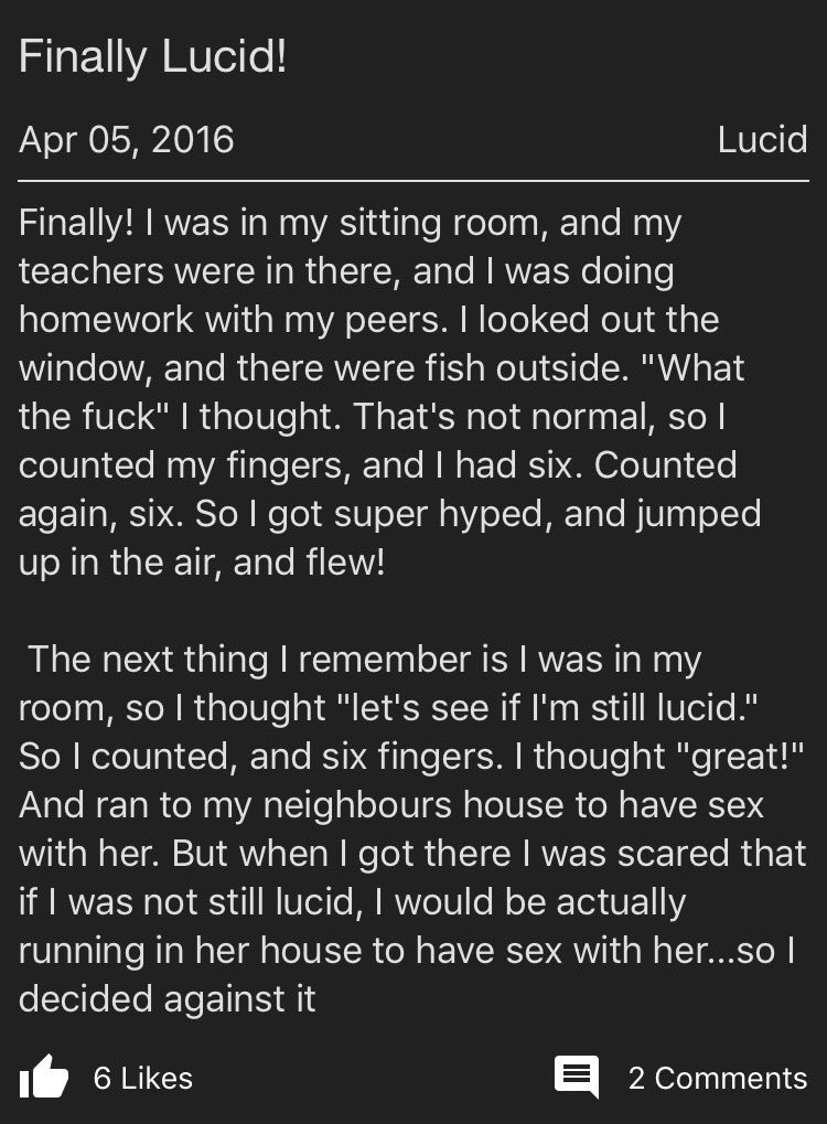 Dream Journal on Twitter "dream of the day from user mbj00. Try Dream