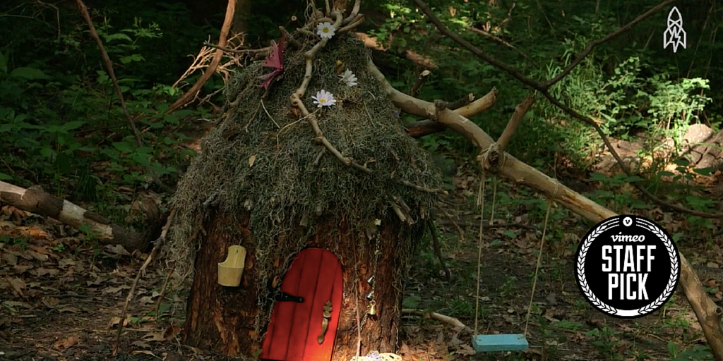 Vimeo's tweet photo. Fairy homes within a local forest bring Kansas residents together. https://t.co/8GeTE4zYZ9 https://t.co/7LFPFD6HhP