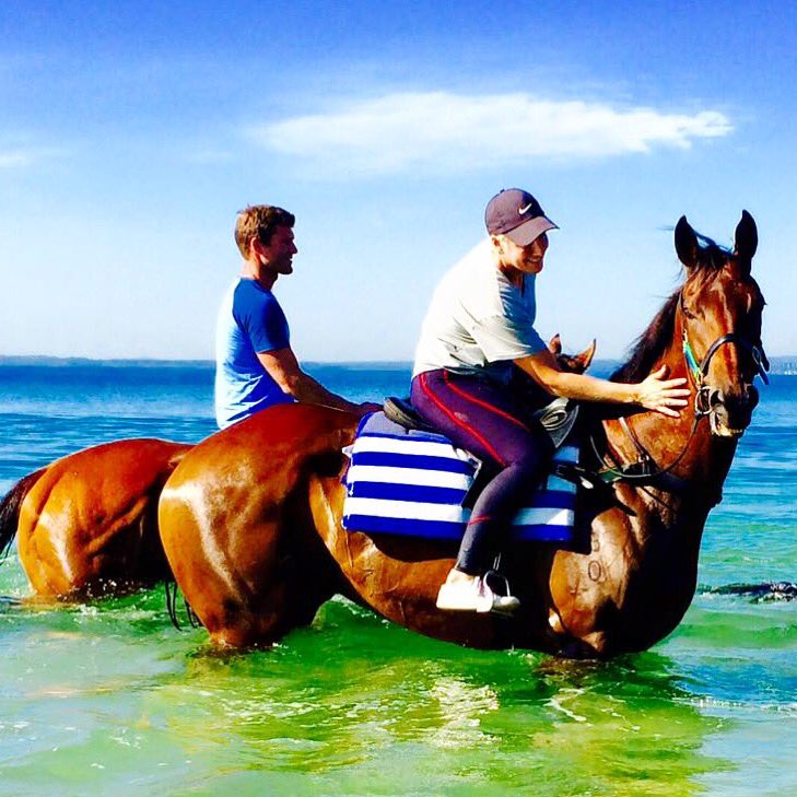 A warm one in Syd today, feels more like a Summer beach day! <a href="/JTRacingRwik/">John P Thompson</a>'s Zanbagh,a top chance <a href="/royalrandwick/">Royal Randwick</a> Sat