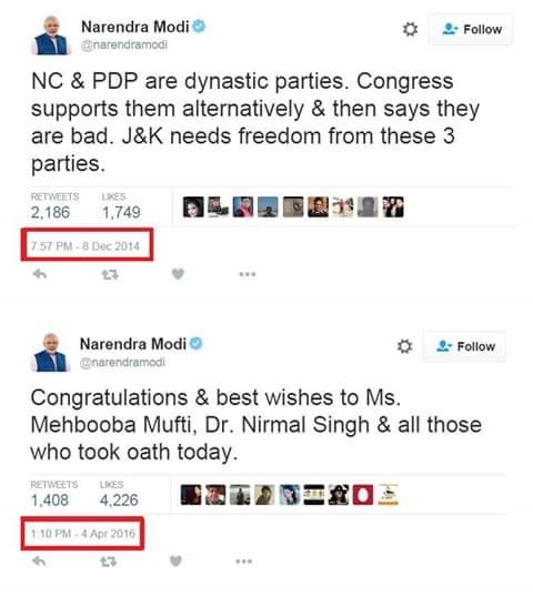 KejriwalFanCIub's tweet photo. @DrKumarVishwas @AamAadmiParty @VishalDadlani Double speak of #BJP howling at #Bhakts now! #ModiBetraysHindus https://t.co/YhiMhkJIH3