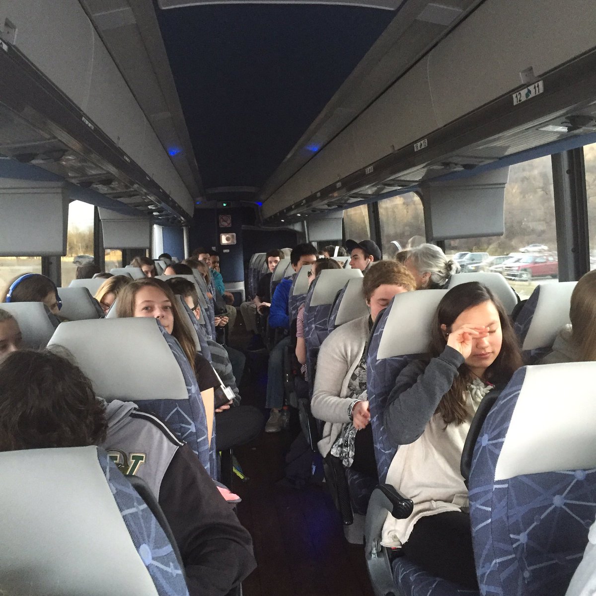 emsschool's tweet photo. Bus One.  Preparing for the trip to DC https://t.co/8VeRfUsA9Q