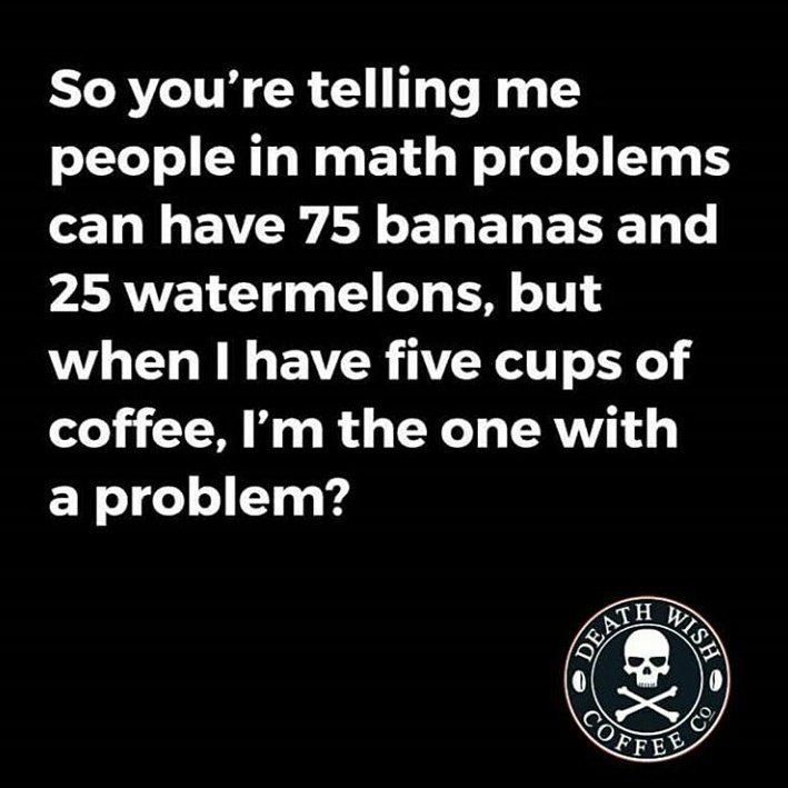 I may or may not have had 75 bananas as well... #coffee <a href="/DeathWishCoffee/">Death Wish Coffee Co.</a>