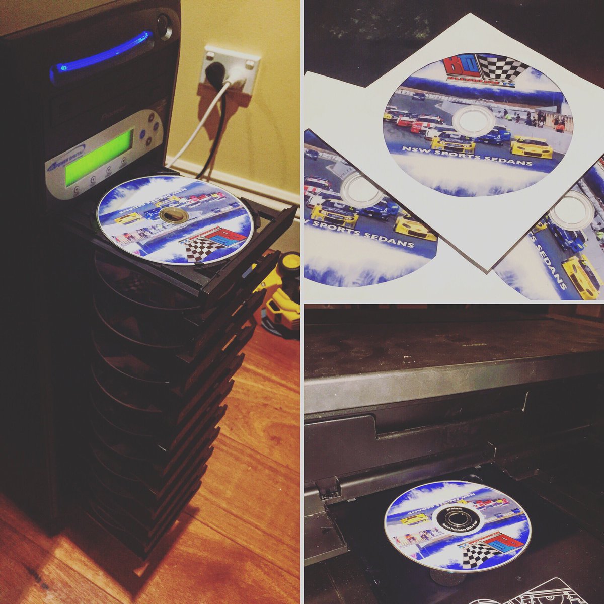 DanBeckinsale's tweet photo. Hard at work. Trying something new. #Motorsport #DVDs #sportssedans #television #blendlinetv https://t.co/ZSdxveKBUg