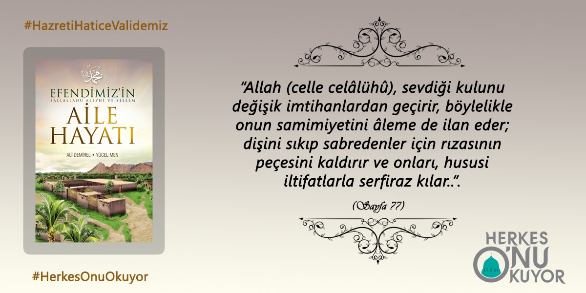 herkesonuokuyor's tweet photo. "Allah (cc), sevdiği kulunu değişik imtihanlardan geçirir, böylelikle onun samimiyetini âleme de ilan eder.." https://t.co/faXMcHVFiZ