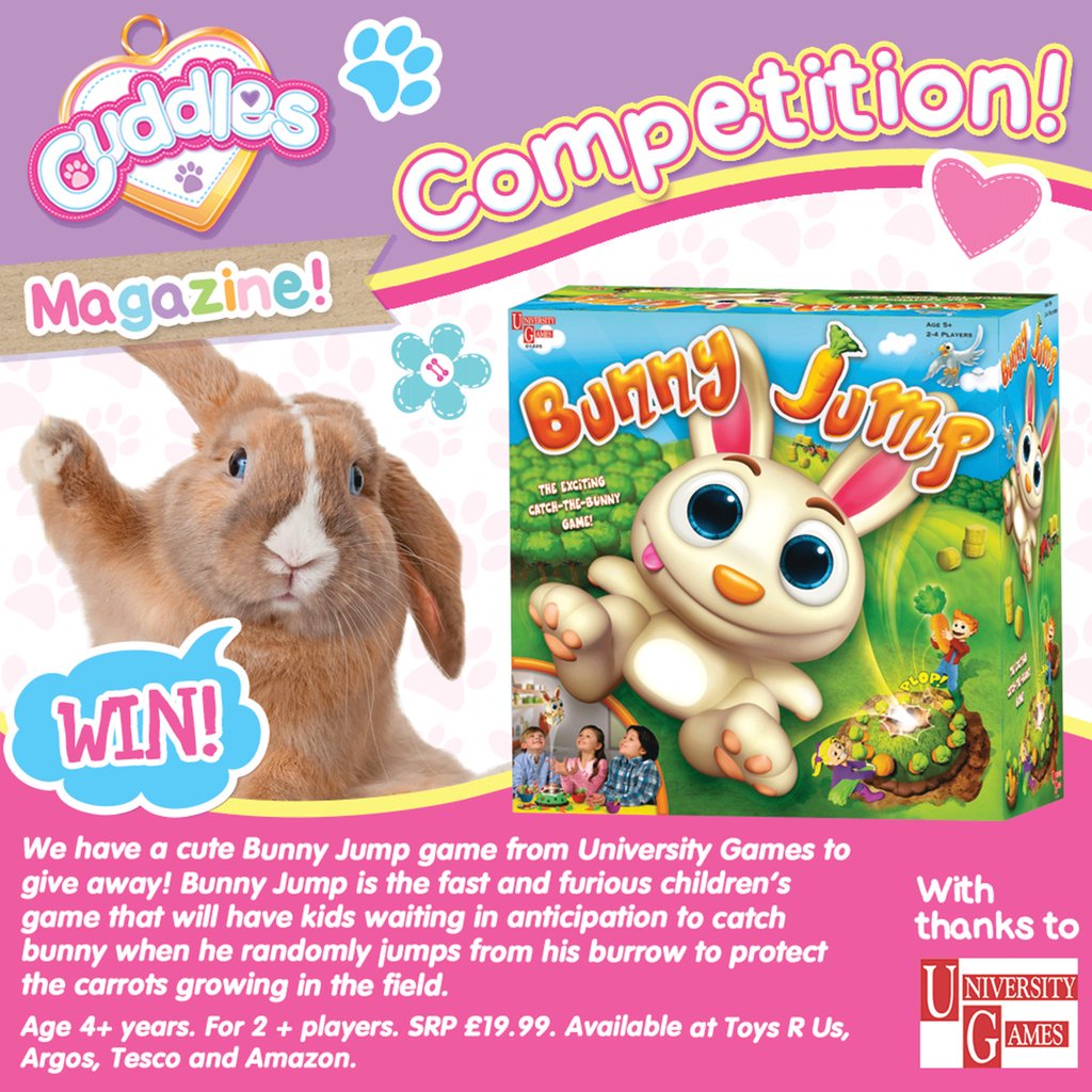 CUDDLES_mag's tweet photo. Competition Time!  #win a cute Bunny Jump game from @UGames !  RT and Follow by 11am, 8 April 2016. https://t.co/LzhgEf9y43