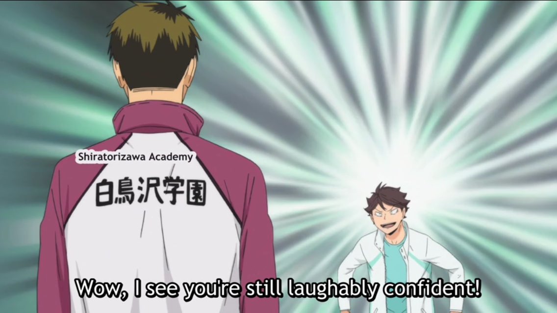 rturoikawa's tweet image. Oikawa (he hates ushijimas guts)