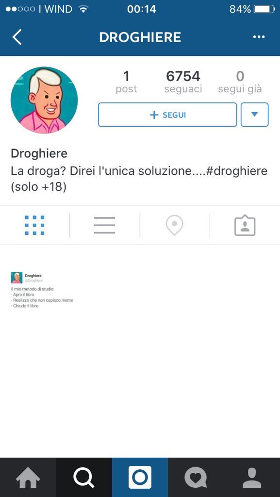 Droghiere's tweet photo. AVVISO IMPORTANTE:
Non sono su Instagram. C'è uno stronzo che si finge me. Smerdatelo. Non si fotte col Droghiere https://t.co/UEudiM7xIi