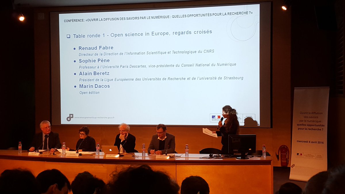 Conseil_ia_num's tweet photo. Lancement de la conférence: Ouvrir la diffusion des savoirs par le numérique-quelles opportunités pour la recherche? https://t.co/Zgwu15HBI5