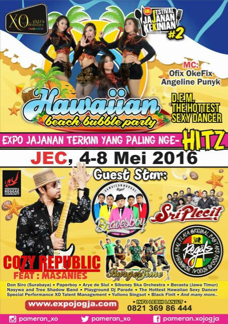 FJKI X IRC JOGJAKARTA! Hawaiian Party | 4-8 Mei 2016 at JEC | Let's do the skankin' guys..