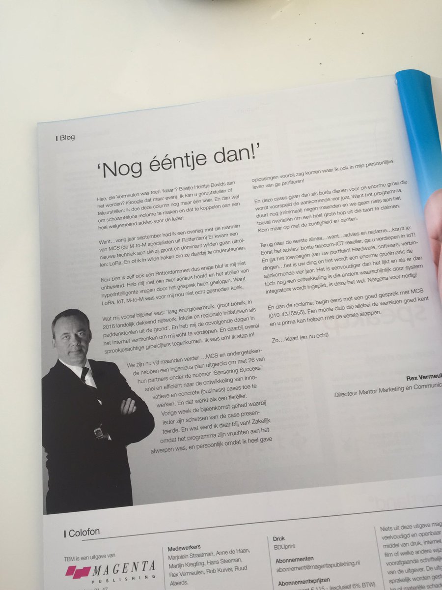 RexVer's tweet image. De column over IoT