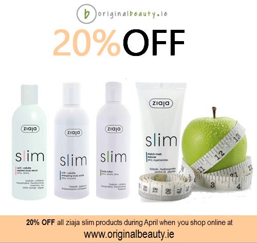 ziajaskincare's tweet photo. 20% OFF all ziaja slim products during April when you shop online at https://t.co/SWudXZ7IGg #ziajaslim #getskinfit https://t.co/XQREcVN0i2