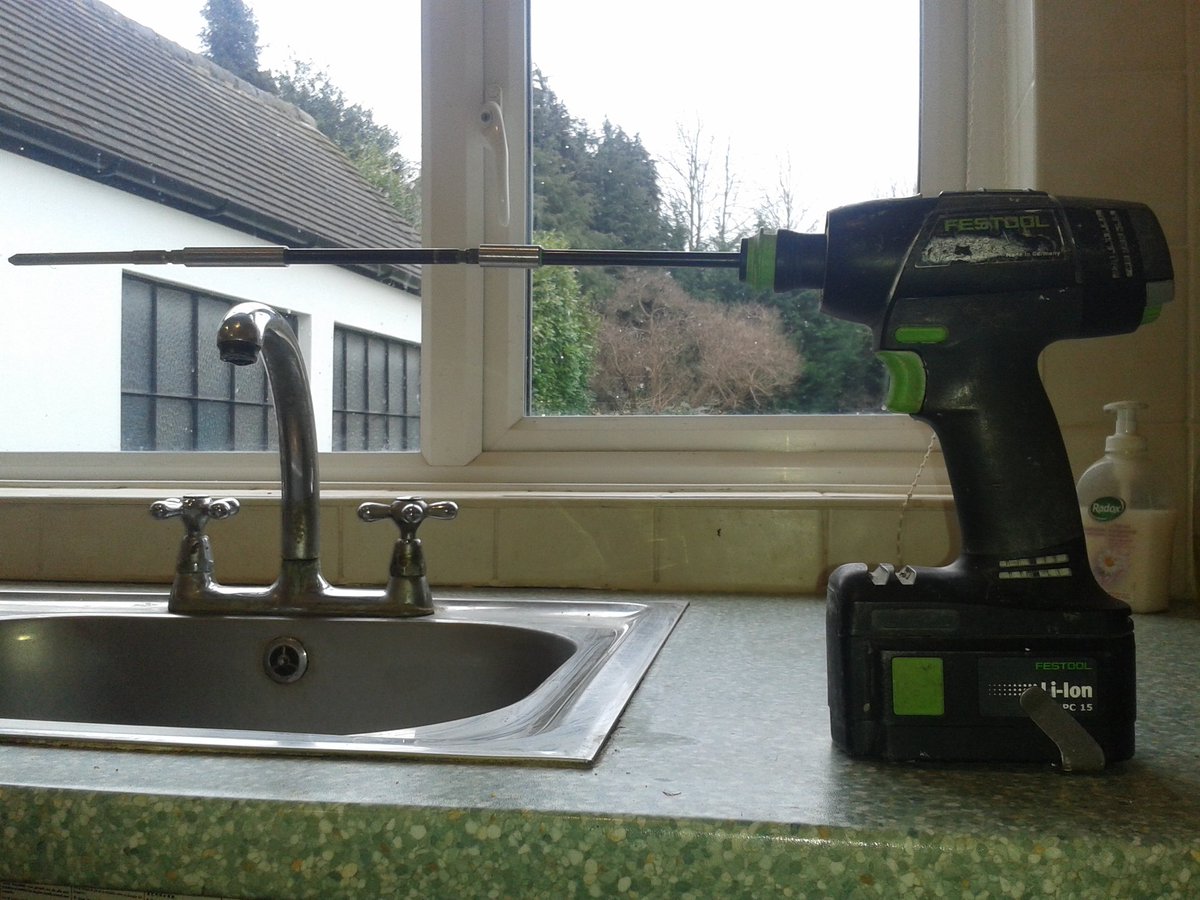 __Superior__'s tweet photo. For those awkward to reach sink fixings #Orpington #Festool #deepbowl https://t.co/0KdAizPnQ9