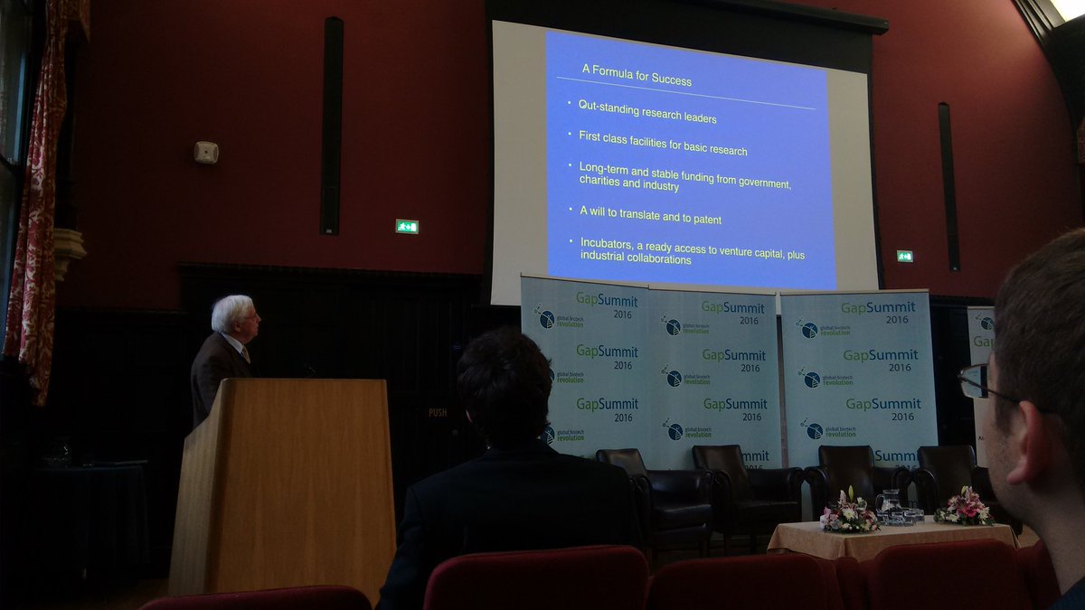 Novalact's tweet image. Great keynote by Prof. Sir John Walker #GapSummit  the revolution of biotechnology from one of its brightest minds.