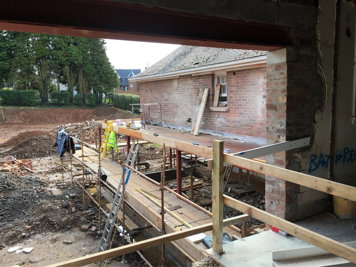 station407's tweet photo. New kitchen wing. #restoration #oldandnew #station https://t.co/Pj49GQ6A7W