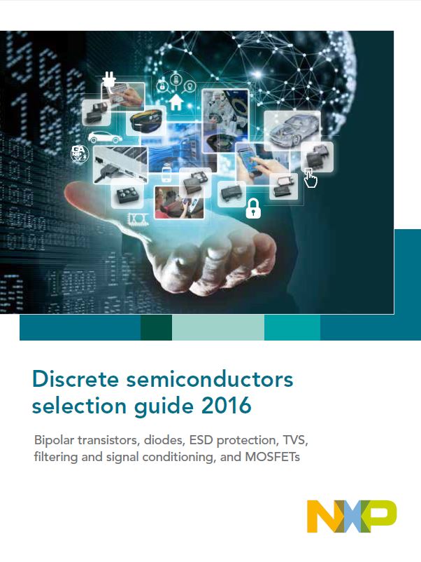 NEW edition... NXP Discretes Selection Guide; transistors, MOSFETs, diodes, ESD protection bit.ly/1SzM2wN