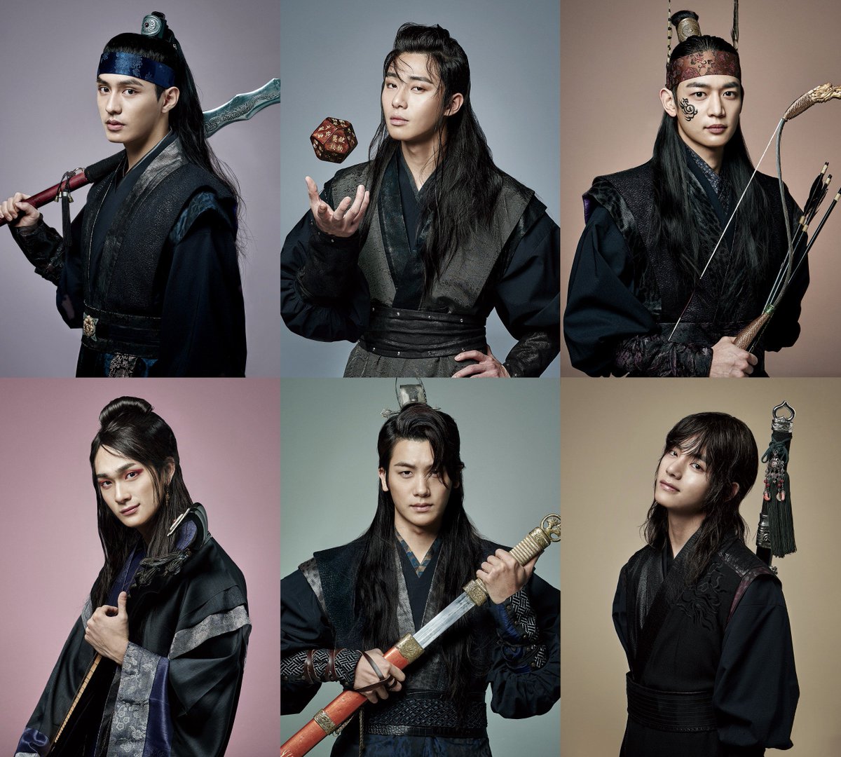 KBSWorldTV's tweet photo. Character posters of drama, Hwarang are released! #ParkSeojun #Minho #ParkHyungsik #V #DoJihan, #ChoiWonyoung https://t.co/x3k38xA8px